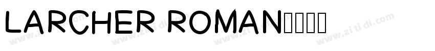 LARCHER ROMAN字体转换